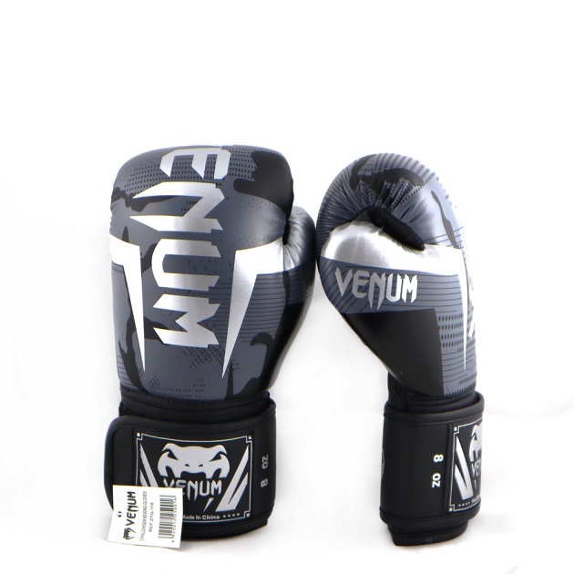 Перчатки боксерские Venum Challenger Army Grey кож/зам 14, 16 унц
