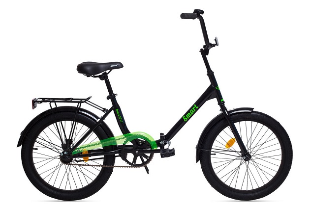 Велосипед 20 Aist smart 20 1.1 черно-зеленый