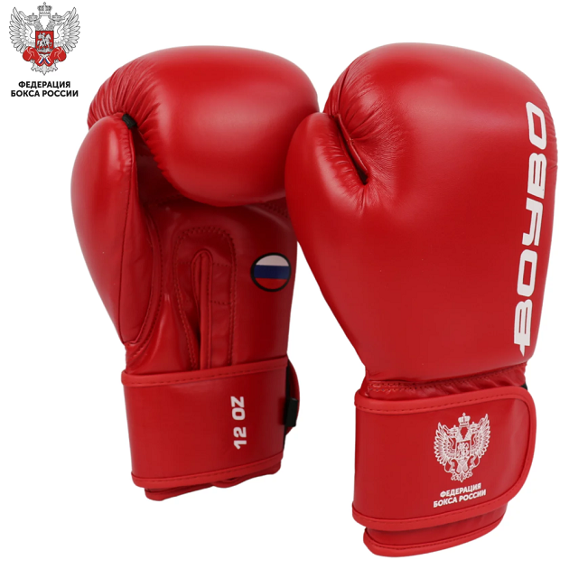 Перчатки боксерские BoyBo TITAN,IB-23 (одобрены ФБР) (10 oz, Синий) Цвет: Синие или красные Размер: 10 oz